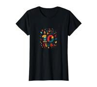 Double Digits 10 Club Birthday Celebration T-Shirt, Women, Black, 3XL