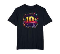 Double Digits 10th Club Est. 2013 Festive Anniversary T-Shirt, Men's Big and Tall, Black, 4X Tall