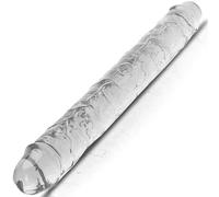 Double Dildo XXL: Dildo Transparent Double Dildos for Women Giant Dildo Long Dildo 30cm Big Women Lesbian Sex Toys Realistic Large Double Dildo XXL Big Realistic D15-5