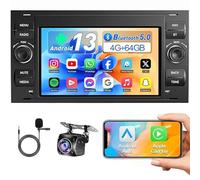 Double Din 7 Inch Car Stereo Radio for Ford Transit Mk7 2005-2014,Android 13,Radio with Wireless Carplay&Android Auto, Bluetooth IPS Touchscreen Backup Camera GPS Navigation