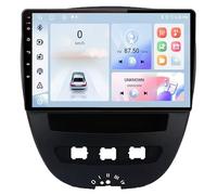 Double Din 9 Inch Android 16 Car Stereo for Citroen Aygo C1 2005-2014 Bluetooth Car Radio Compatible Mobile Phone Mirror Link Steering Wheel Control Backup Camera(HM605 4 Core Wifi 4+64GB)