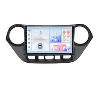 Double Din 9 Inch Android 16 Car Stereo for Hyundai I10 2014-2017 Bluetooth Car Radio Compatible Mobile Phone Mirror Link Steering Wheel Control Backup Camera(HM604 4 Core Wifi 2+64GB)