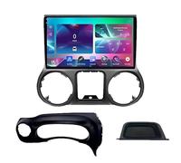 Double Din 9 Inch Android 16 Car Stereo for JEEP Wrangler RHD 2015-2018 Bluetooth Car Radio Compatible Mobile Phone Mirror Link Steering Wheel Control Backup Camera(HM603 4 Core Wifi 2+32GB)