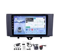 Double Din 9 Inch Android Car Stereo for Benz Smart Fortwo 2 2010-2015 Bluetooth Car Radio Compatible Mobile Phone Mirror Link Steering Wheel Control FM/AM/RDS Backup Came HM608 8 Core 4G+WiFi 4+64GB