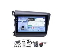 Double Din 9 Inch Android Car Stereo for Honda Civic 2012-2015 Bluetooth Car Radio Compatible Mobile Phone Mirror Link Steering Wheel Control FM/AM/RDS Backup Camera(HM607 8 Core 4G+Wifi 2+64GB)