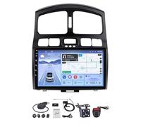 Double Din 9 Inch Android Car Stereo for Hyundai Santa Fe 2006-2015 Bluetooth Car Radio Compatible Mobile Phone Mirror Link Steering Wheel Control Backup Camera(HM611 8 Core 4G+Wifi 8+256GB)