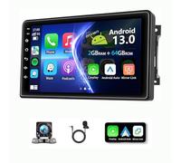 Double Din Android 13 Car Stereo Receiver - 10.1" Universal HD Touchscreen Display with Carplay,GPS,2+64G,Bluetooth,Mirror Link,Backup Camera(like for Wrangler 2007-2010)