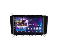 Double din android 14 car stereo 9 Inch Touch Screen For Benz Class C 2004 CLK AMG 2004-2006 Plug and Play with Wireless Carplay/Android Auto GPS Navigation Bluetooth Mirror connection