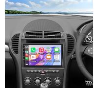 Double Din Android 14 Car Stereo Radio for Mercedes-Benz SLK 2004-2011 9 inch GPS Navigation Head Unit Sat Nav Radio w/Wireless Carplay Android Auto Bluetooth WiFi FM RDS SWC Backup Camera