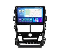Double Din Android 15 Car Stereo 9 Inch Touch Screen for Toyota Vios 2018-2019 RHD Plug and Play with Wireless Carplay Android Auto GPS Bluetooth Mirror Connection,8 Core 4G+Wifi 2G+32G