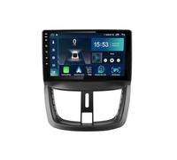Double din android 15 car stereo 9 Touchscreen for Peugeot 207 CC 207CC 2006-2015 with Carplay, GPS Navigation, AHD Backup Camera Steering Wheel Controls FM Radio/Bluetooth/USB(FP 8Core 6+128G)