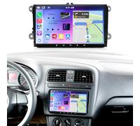 Double Din Android 15 Car Stereo for VW Polo 2011-2018 9 Inch 2G+64G | Car Radio Head Unit with Wireless Carplay Android Auto Bluetooth GPS WIFI FM RDS Split Screen Mirror Link SWC Backup Camera