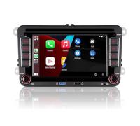 Double DIN Car Radio Compatible with Carplay/Android Car for 7 Inch with Bluetooth Calls/FM/AM Radio/USB/EQ, Rear View Camera Car for VW Golf 5 6 Passat Jetta Caddy EOS T5 Tiguan Touran CC Polo