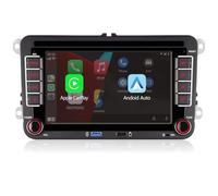 Double DIN Car Radio Compatible with Carplay/Android Car for 7 Inch with Bluetooth Calls/FM/AM Radio/USB/EQ, Rear View Camera Car for VW Golf 5 6 Passat Jetta Caddy EOS T5 Tiguan Touran CC Polo