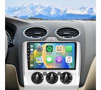 Double Din Car Radio Stereo Compatible for Focus MK2 2004-2011 9" Touchscreen Car Radio Audio Receiver with Bluetooth Mirror Link GPS Navi SWC FM Radio AUX+ Reverse Camera+ MIC