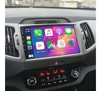 Double Din Car Radio Stereo Compatible for Kia Sportage 3 2010-2016 9" Touchscreen Car Radio Audio Receiver with Bluetooth Mirror Link GPS Navi SWC FM Radio AUX+ Reverse Camera+ MIC