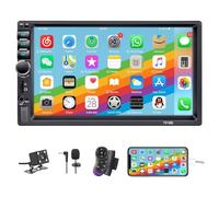 Double Din Car Stereo,7 Inch Car Radio with HD Touch Screen Bluetooth Car Stereo,Bluetooth Hands-Free Calling,Mirror Link,AUX/EQ/SWC