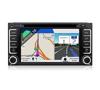 Double Din Car Stereo Android 15-6.95 inch Navigation Head Unit For Toyota Car Support Sat Nav Bluetooth GPS WIFI DAB+ Split Screen AUX 4G Android Auto Google Steering Wheel Touch Screen Free Camera