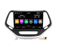 Double Din Car Stereo for Jeep Cherokee 5 2014-2018 Car Radio 10'' Touch Screen with Wireless Carplay Android Auto, HD Backup Camera, GPS Navigation, Bluetooth, SWC, Canbus,Quad Core 2G+64G