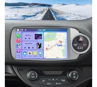 Double Din Car Stereo for Toyota Yaris/Vitz 2012-2017 with Wireless Carplay Android Auto, 9 Inch HD Touch Screen 2G+32G Android 13 Car Radio Receiver w/GPS Bluetooth FM AM RDS SWC BT Backup Camera Mic