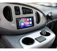 Double Din Car Stereo Radio for 1998-2008 Ford E150 E250 E350 Super Duty 7 Inch IPS Touch Screen Head Unit W/Wireless CarPlay Android Auto Car Radio Support GPS Bluetooth WiFi FM RDS Mirror Link