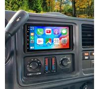 Double Din Car Stereo Upgrade for 2003-2006 Chevrolet Tahoe Silverado Android 13 Radio Replacement 7 inch Touch Screen with Wireless CarPlay Android Auto GPS Navi Bluetooth WiFi FM RDS DSP Camera