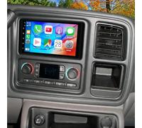 Double Din Car Stereo Upgrade for Chevy Tahoe 2003 2004 2005 2006 Android 13 Radio Replacement 7inch Touch Screen Head Unit w/Wireless CarPlay Android Auto GPS Navi Bluetooth BT WiFi FM RDS DSP Camera