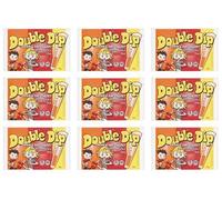 Double Dip Sweets Multipack Box - 9 x 19g Bulk Pack - Classic Orange & Cherry Fizzy Sherbet Dip with Candy Stick - Retro British Party Bag Fillers, Vegetarian & Vegan Friendly