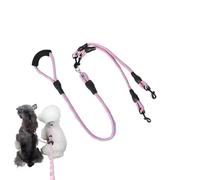 Double Dog Belt - Double Dog Rope for Walking | 360 Degree Rotating Training Device for Safety Equipment for Pets | Twist-Proof, Ergonomic Sponge Handle, 59 Inch for Small