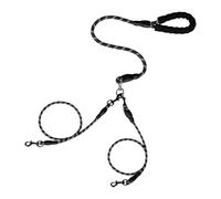 Double Dog Cable - Double Pet Ties , Shock Absorption Rope | Twin Lead Cord for with Snag Free Design, Secure Attachment for Outdoor Training