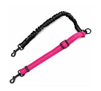 Double Dog Leash Coupler, 360° Swivel No Tangle for Two Dogs, Reflective Shock-Absorbing Bungee, Adjustable Heavy Duty Split Lead for Different Size Pups