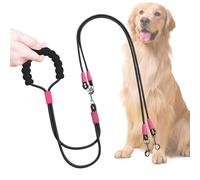 Double Dog Leash - Durable Nylon, Pet Equipment, Double Leash | Adjustable Double Rope with Anti-Tangle Clip, Outdoor Tool for Walking, Running, Doing