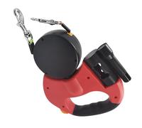 Double Dog Leashes - Heavy Duty Retractable Dog Leashes with Led Light,Anti-Pull Running Jogging Travel Night Walking Pet Items with Locking Button for Small Medium Breeds