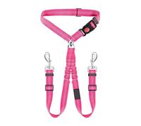 Double Dog Seat Belt New Pet Car Headrest Seat Belt Tangling Dog Rope Adjustable Elastic Bungee Jumping Puppy Towing Rope Separator Connected To Car Travel Seat Belt Vje315 (D, One Size)