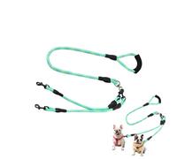 Double Dog Strap - Double Dog Rope for Walking | Pet Safety Equipment Training Tool 360 Degree Rotatable | Ergonomic Sponge Handle Anti-Tors