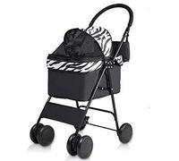 Double Dog Stroller Pet Stroller Large Pet Travel Stroller Large Pet Dog Trolley Foldable Space Bearing 10 KG for Outbound Pet Travel Stroller -1724K4R4J (Color : B)
