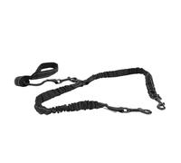 Double Dog Walker Leash Shock Absorbing Reflective for Large Breed Dogs Walking Dual Pets with Comfortable Stretch Nylon Material, Enhancing Visibility and Protecting Wrists