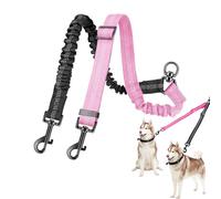 Double Dog Walker, Two Dog Lead, 2 in 1 Upgraded Double Dogs Leashes, Adjustable Heavy Duty Leash for Pets