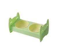 Double Dogs Bowls For Food And Water Raised Feeding Bowl With Stand Cats Feeder Plastics Bowls Anti-Vomit For Small Dogs Elevated Double Bowl Pet Feeder Feeding Station Dog Cats Feeding Bowls With