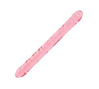 Double Dong Flexible Dildo - Pink - Dual-Ended for Double Pleasure - Realistic Texture and Flexibility - Perfect for Couples and Solo Play