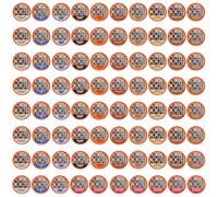 Double Donut Coffee Assorted Medium Dark Roasted and Flavored Coffee Assorted Pack of 80 in Recyclable Single Serving Cup
