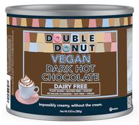 Double Donut Dark Vegan Hot Cocoa Rich Chocolate Cocoa Blend, Gluten and Dairy Free, Velvety Smooth, 280 ml
