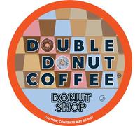 Double Donut Shop Coffee Pods, Coffee Pods, Donut Shop, Medium Roast Mix, Single Serve Capsules for Keurig K Cup Brewing Machines, Value Pack of 48