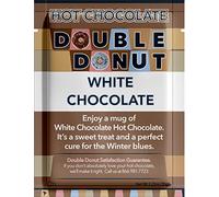 Double Donut White Hot Chocolate Mix Packets, Flavored White Hot Cocoa Mix Packets, 18 Count