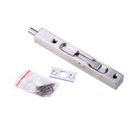 Double Door Flush Bolt Reversible Turnpiece Mechanism Surfaces Mount Flush Bolt for Sliding French Patios Storms Door Sliding Security
