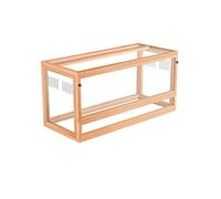 Double-door Hamster Cage Solid Wood Transparent Guinea Pig Breeding Box, Heightened Anti-escape Big Villa Small Animal Cage