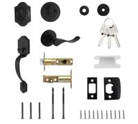 Double Door Lock and Handle for Main Door, External Handle with Double Release Lock, Home Improvement Tool for Security | Entrance Entrance Patio Exterior Yard