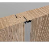 Double Door Seal Rebate Draught Proofing Weather excluder Internal or External (Chrome)