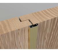 Double Door Seal Rebate Draught Proofing Weather excluder Internal or External (Gold)