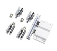 Double Door Top & Bottom Pivots Hinges Glass Door Pivots Hinges with Double Swinging Motion Simple Installs for Glass Top & Bottom with Swinging Motion Simple Installs